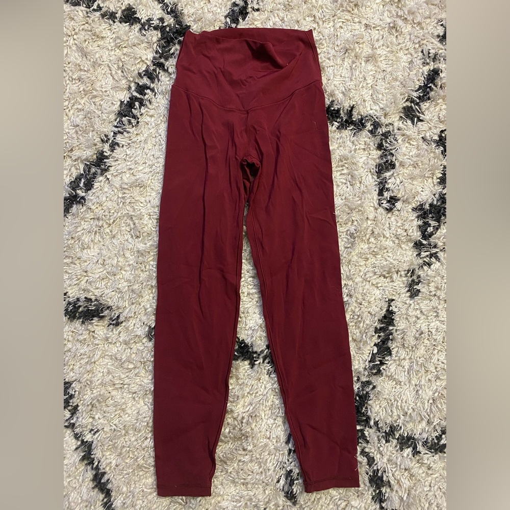 red aerie leggings